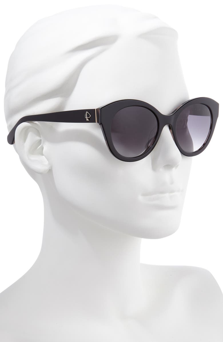 Kate Spade New York karleigh 51mm cat eye sunglasses, Alternate, color, 