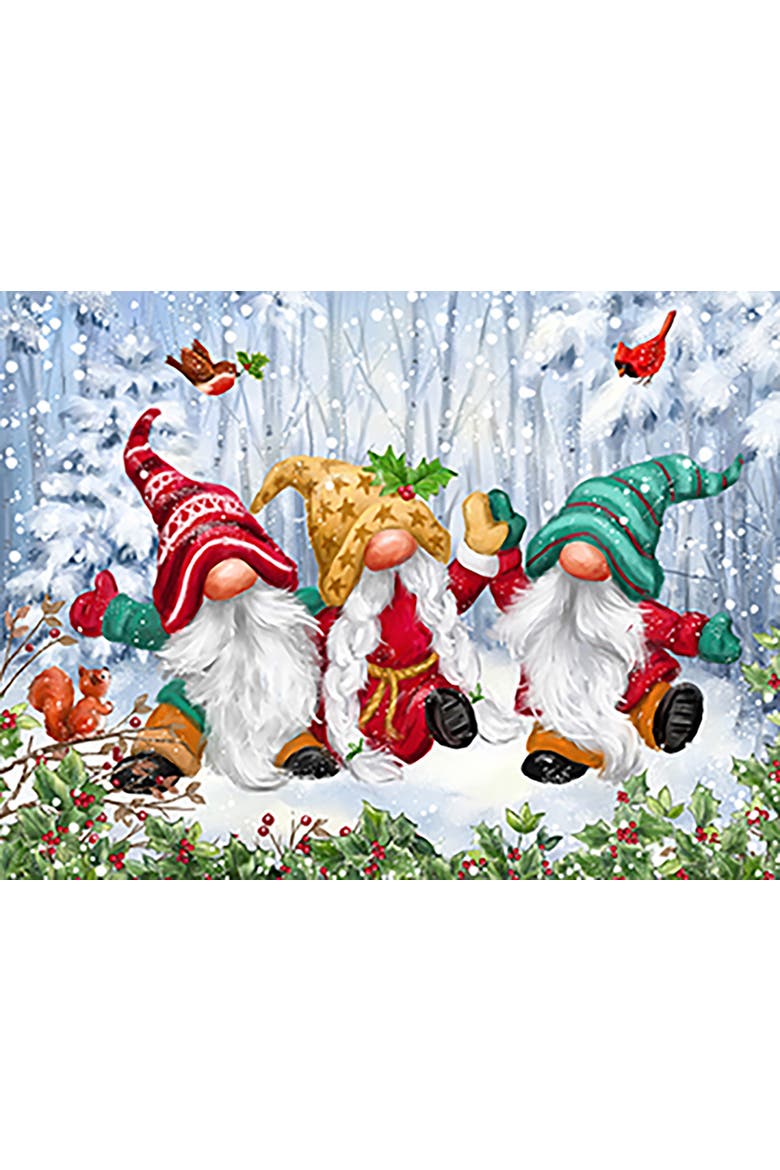Three Winter Gnomes 300 piece Jigsaw Puzzle for Adults, Alternate, color, Multicolor