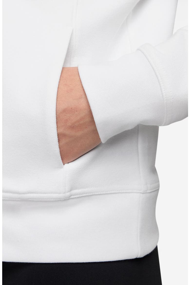 Dri-FIT One Full-Zip Hoodie, Alternate, color, WHITE/ BLACK