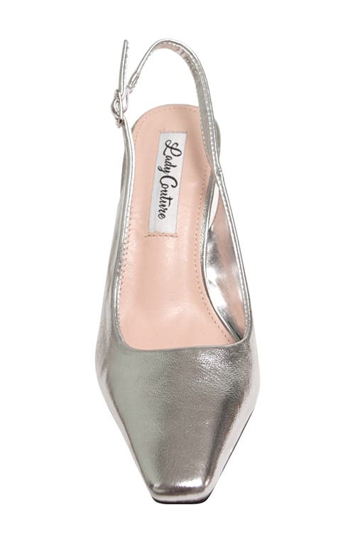 Lady Couture Mistic Slingback Pump In Silver