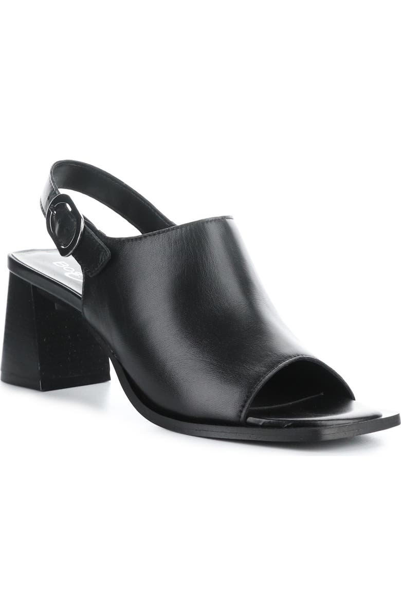 Bos. & Co. Bibi Slingback Sandal, Main, color, Black Nappa