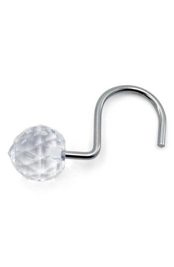 J&v Textiles J And V Textiles 12-piece Decorative Shower Curtain Rings Set In Metallic