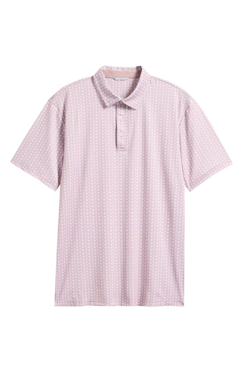 Swannies Seashell Print Polo, Main, color, Mauve