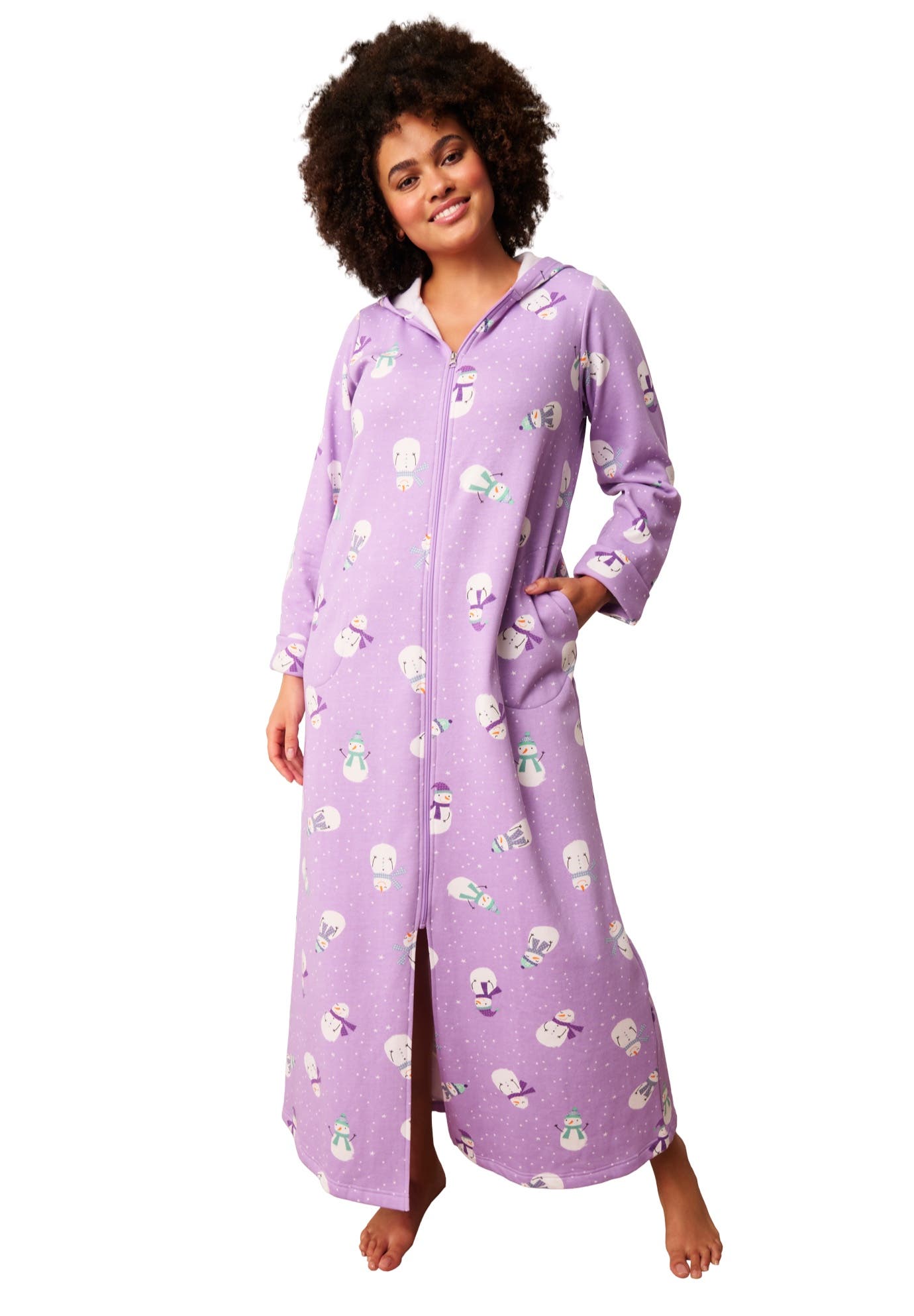 PRETTY VIOLET SNOWMAN