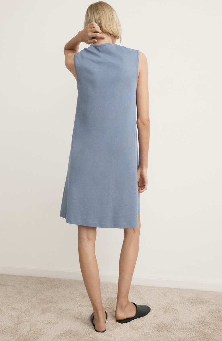 MANGO Cotton Nightgown, Alternate, color, Blue