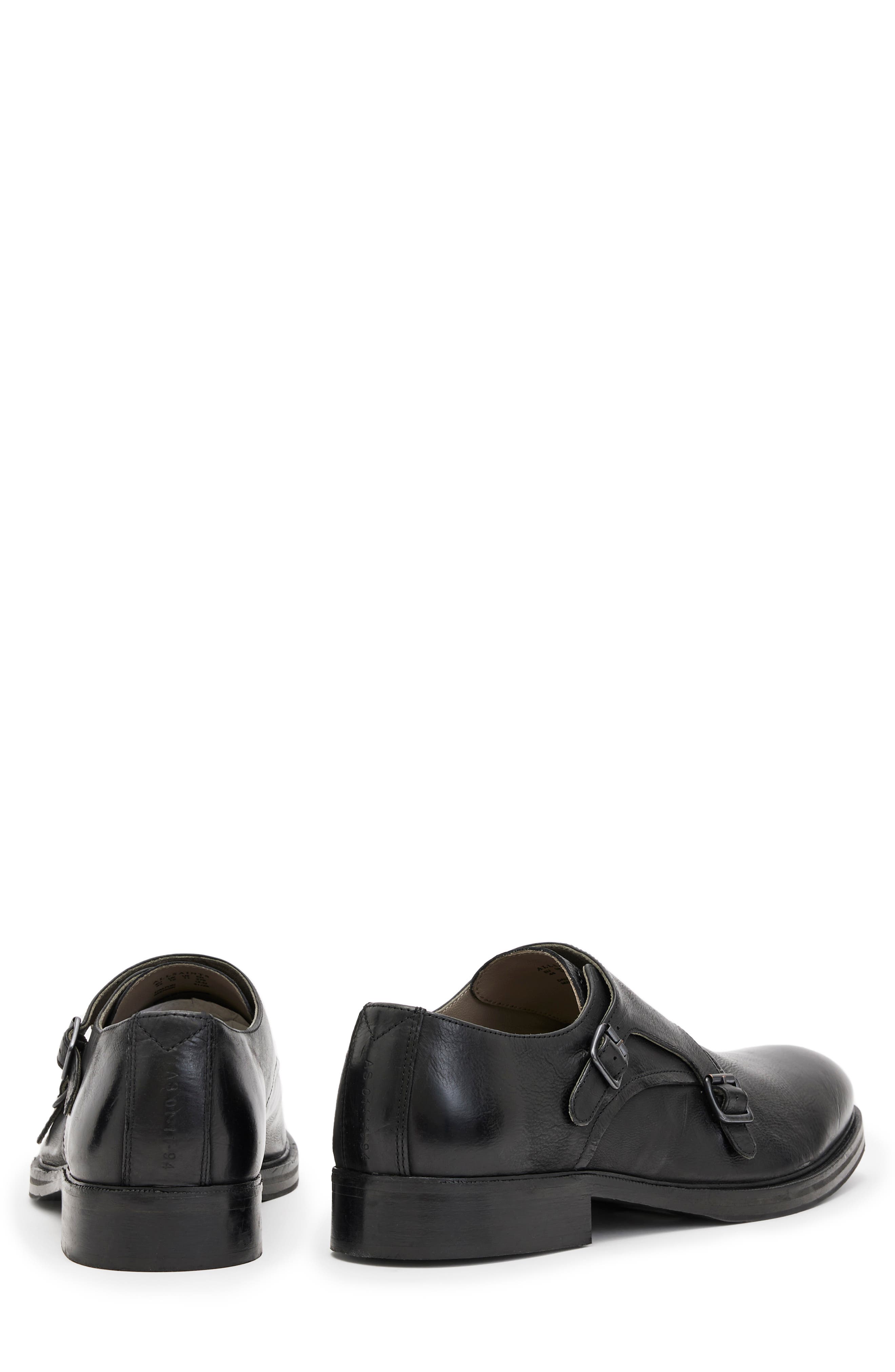 AllSaints Dalton Double Monk Strap Shoe, Alternate, color, 
