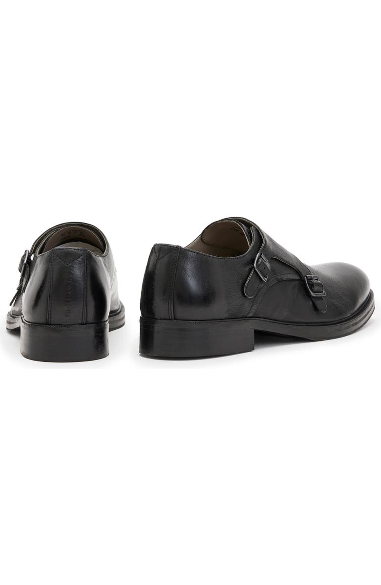 AllSaints Dalton Double Monk Strap Shoe, Alternate, color,