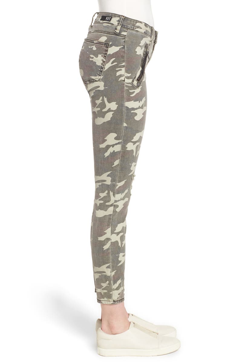 KUT from the Kloth Connie Ankle Skinny Camo Jeans, Alternate, color, 
