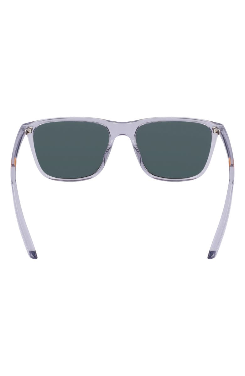 Nike State 55mm Mirrored Square Sunglasses, Alternate, color, Wolf Grey/ Orange Mirror