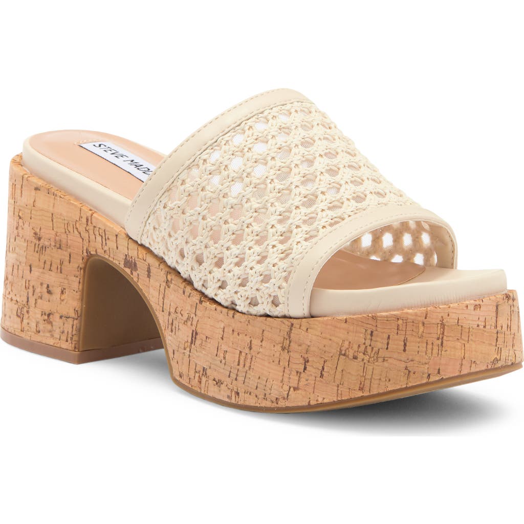 STEVE MADDEN STEVE MADDEN CORAH LATTICED PLATFORM SANDAL