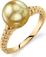 The Pearl Source Golden South Sea Pearl Terrie Ring