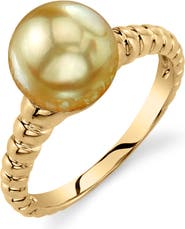 The Pearl Source Golden South Sea Pearl Terrie Ring