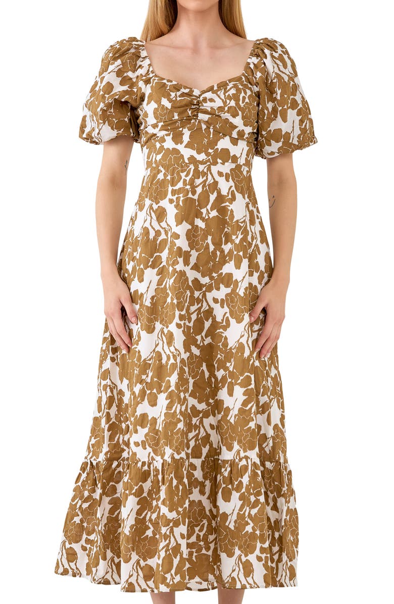 Free the Roses Floral Print Mini Dress