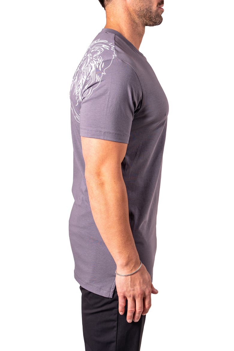 King Me Graphic T-Shirt, Alternate, color, GREY
