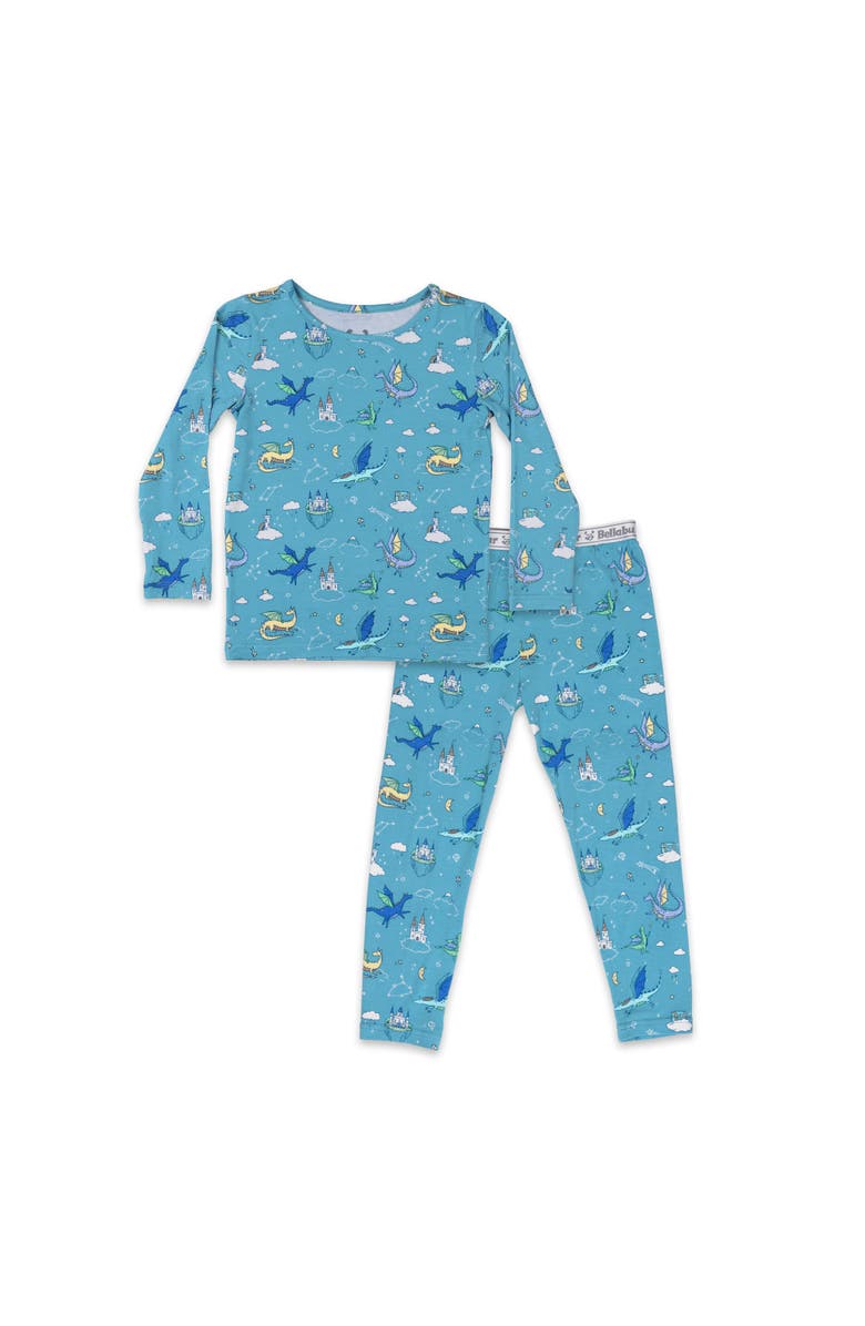 Bellabu Bear Kids' Dragon Dreams Set of 2 Piece Pajamas, Main, color, Dragon Dreams
