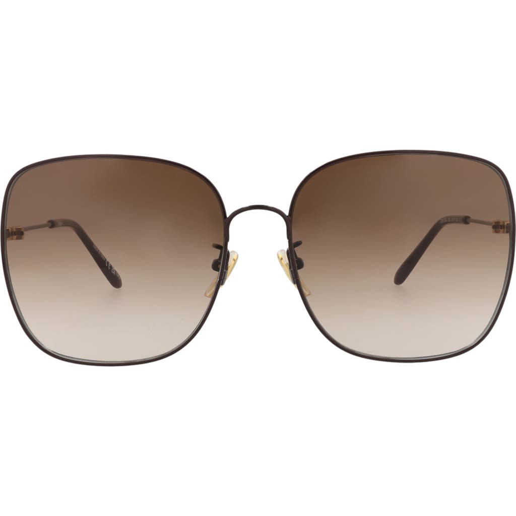 Chloé 61mm Square Sunglasses In Brown