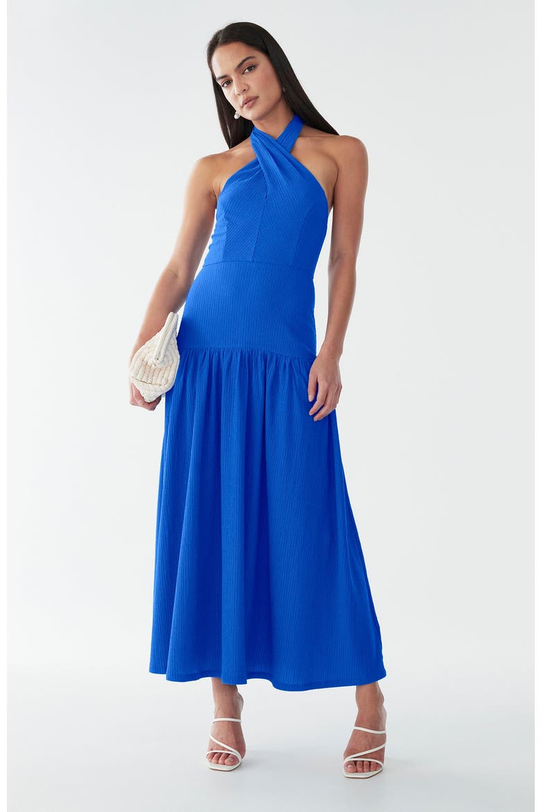 Harvi Midi Dress, Alternate, color, Bright Blue