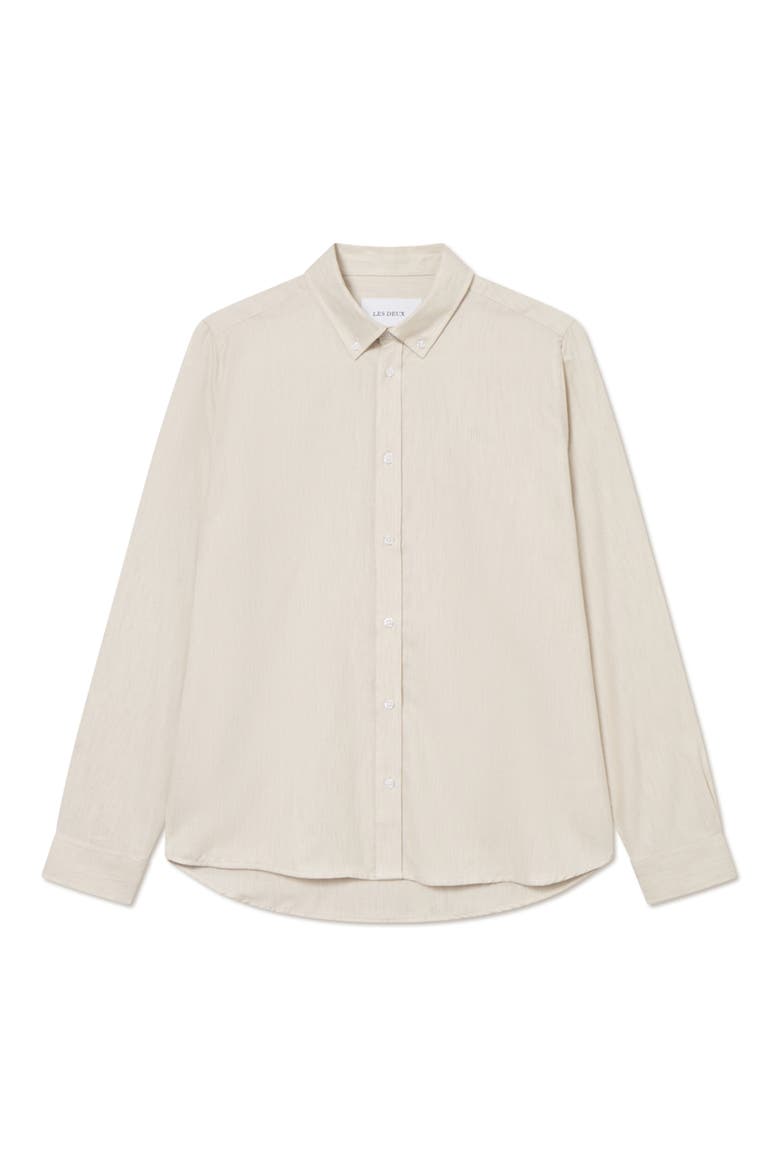 Desert Regular Fit Cotton Button-Down Shirt, Alternate, color, IVORY