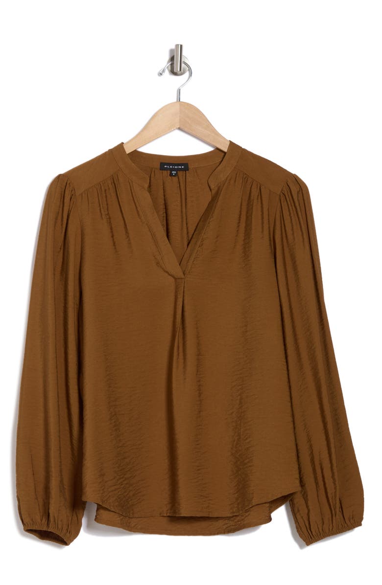 Pleione Textured Long Sleeve Top, Alternate, color,