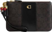COACH Essential Signature Coated Canvas Small Wristlet