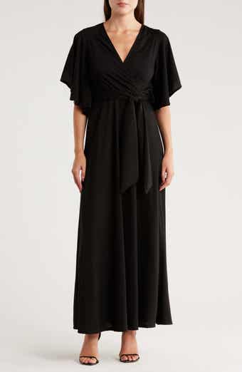 GO COUTURE Wrap Maxi Dress