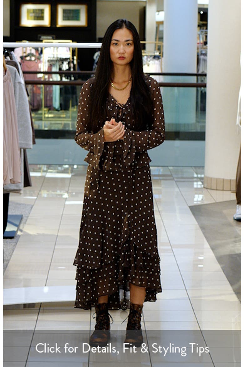 Layered Asymmetric Chiffon Midi Skirt video