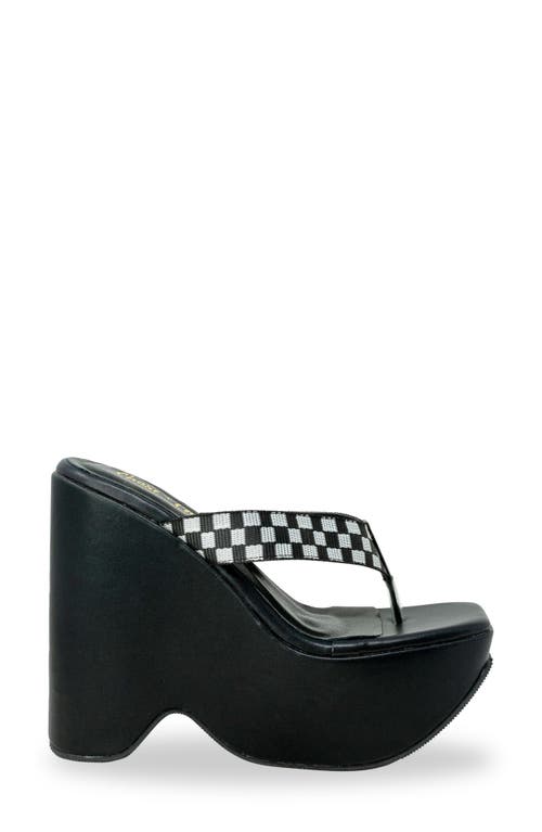 Chase & Chloe Chase And Chloe Astra Platform Wedge Sandal