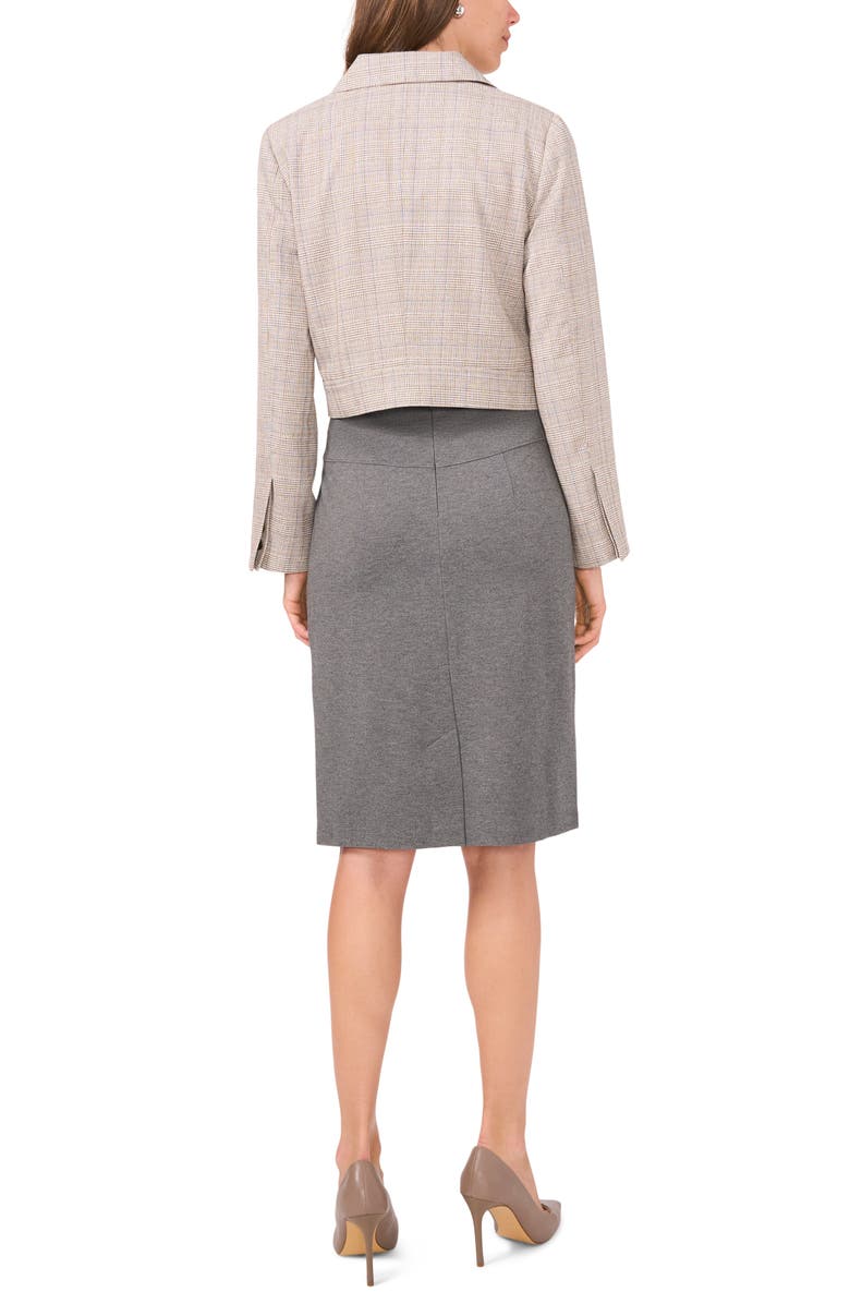 Halogen<sup>®</sup> Plaid Crossover Crop Blazer, Alternate, color,