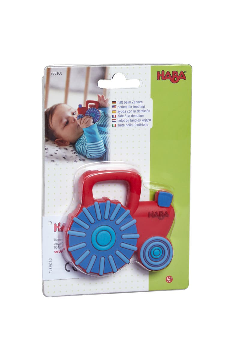 HABA Tractor Silicone Teether, Alternate, color, Multi