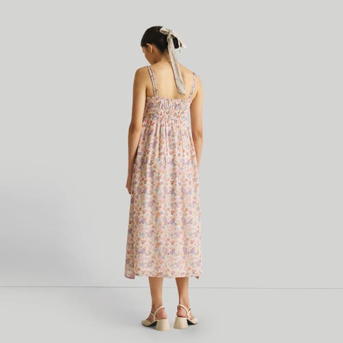 Reistor Women's Strappy Gathered Printed Midi Dress In Multicolored Florals