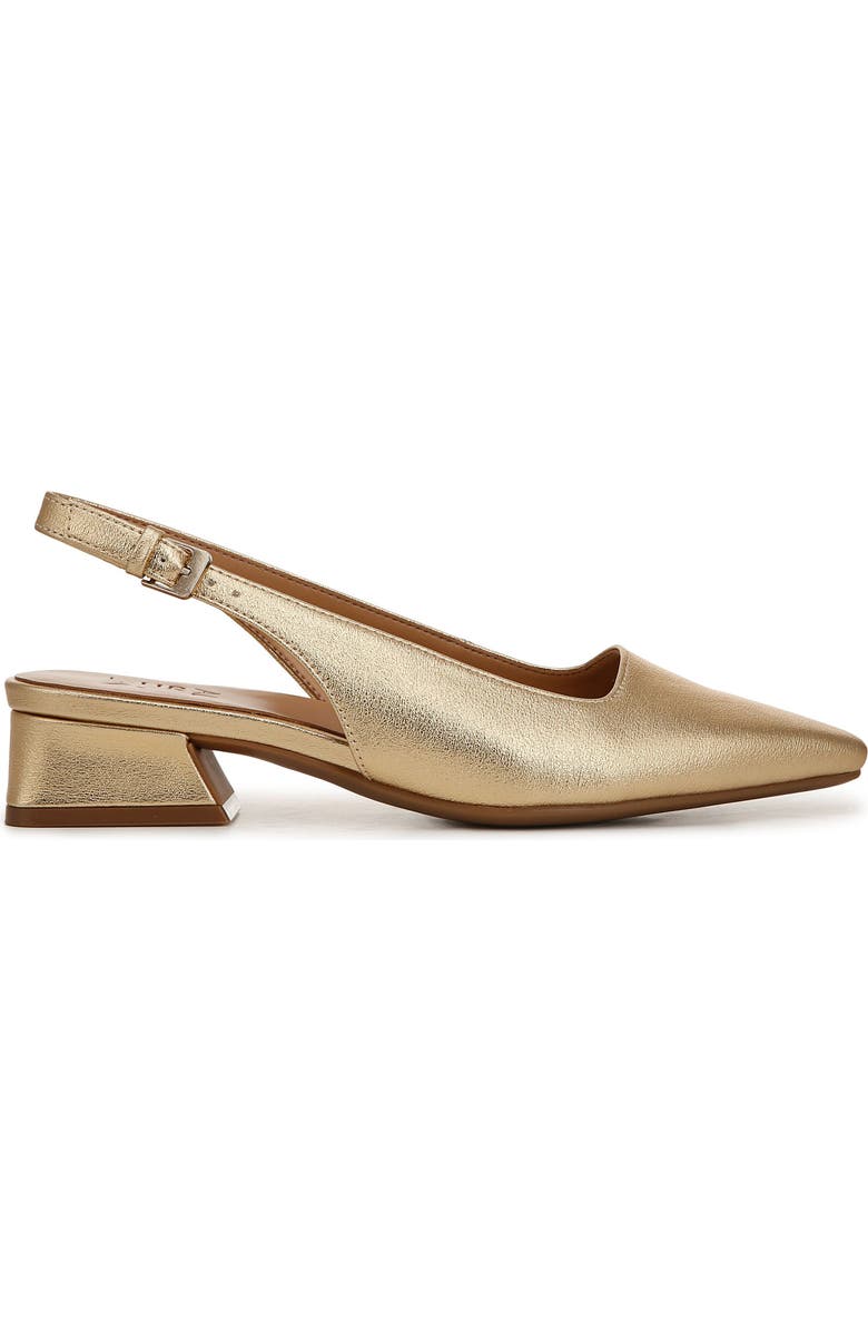 Naturalizer Ginger Slingback Pump, Alternate, color, Dark Gold Faux Leather