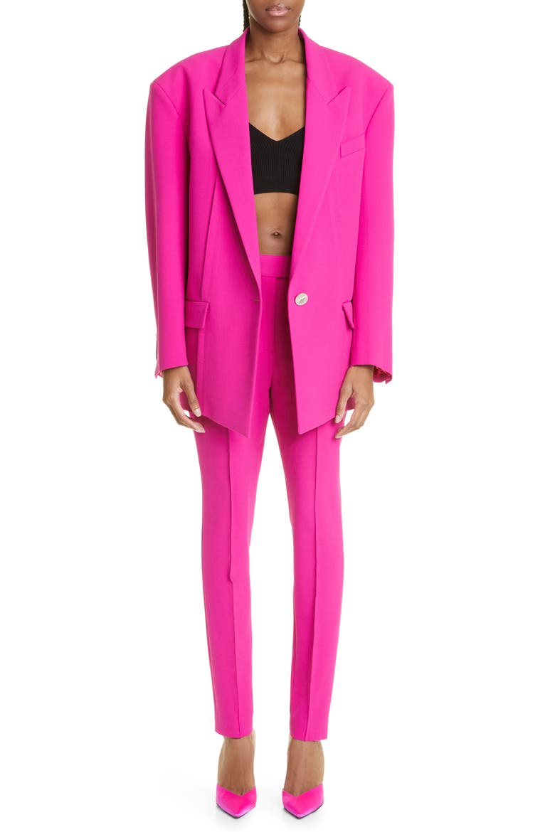 Berry Tailored Pants, Alternate, color, SUPER PINK