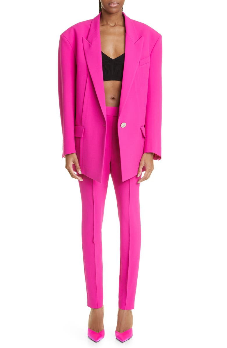 The Attico Berry Tailored Pants, Alternate, color, Super Pink