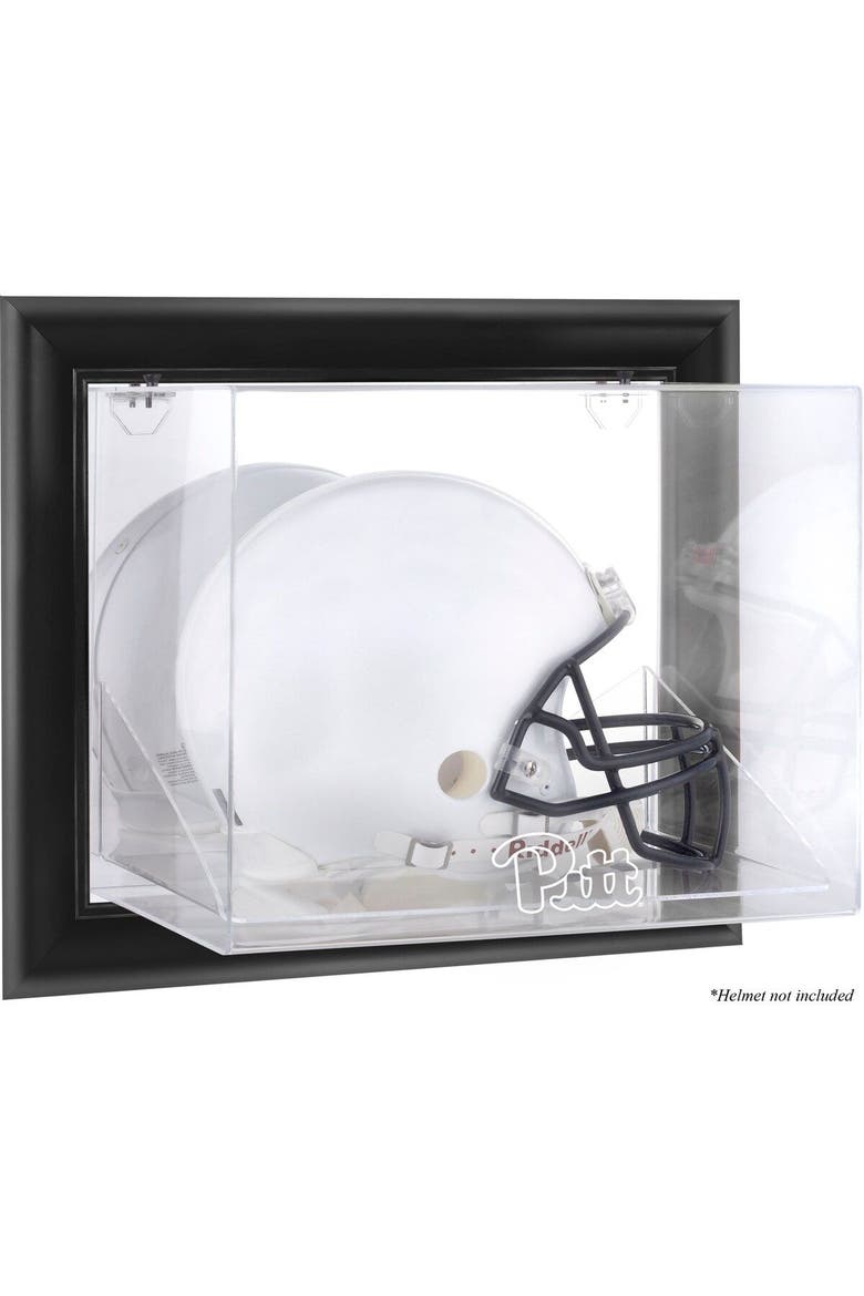 Pittsburgh Panthers Black Framed Wall-Mountable Helmet Display Case, Main, color, Black