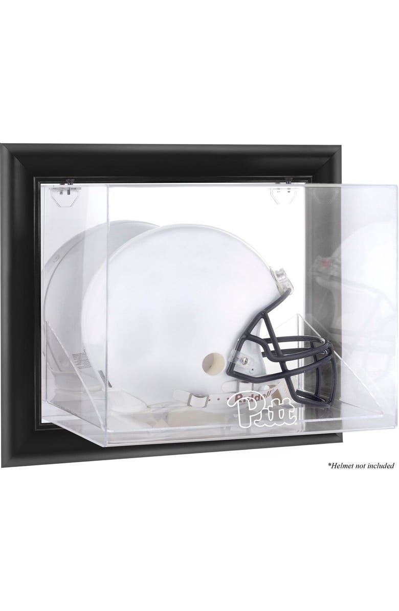 FANATICS AUTHENTIC Pittsburgh Panthers Black Framed Wall-Mountable Helmet Display Case, Main, color, 