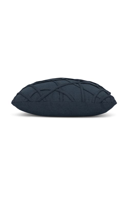 Elaine Smith Illusion Handmade Dimensional Applique Indoor & Outdoor Woven Accent Pillow