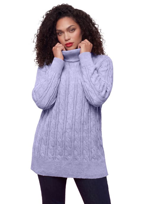 Plus Size Cozy Cable Turtleneck Sweater (plus)