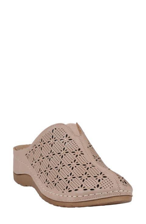 Vale Laser Cut Wedge Mule (Women)