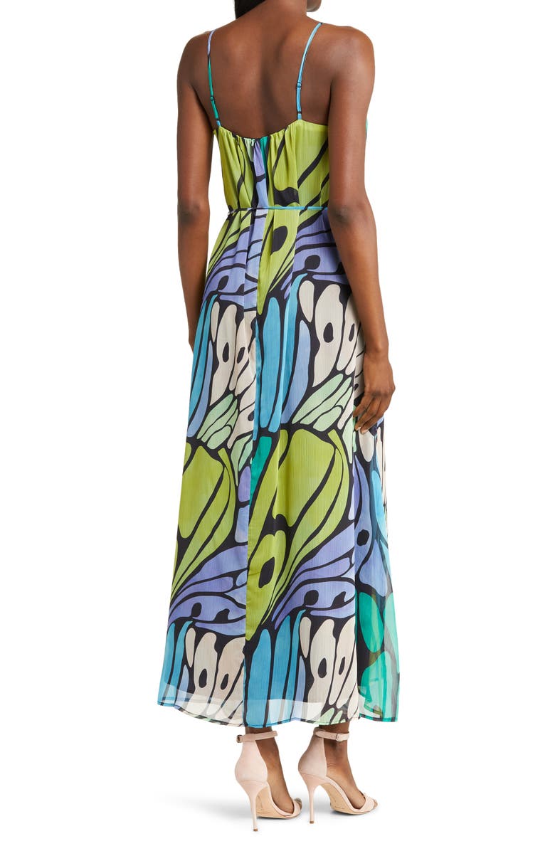 Sam Edelman Butterfly Print Maxi Dress, Alternate, color, 