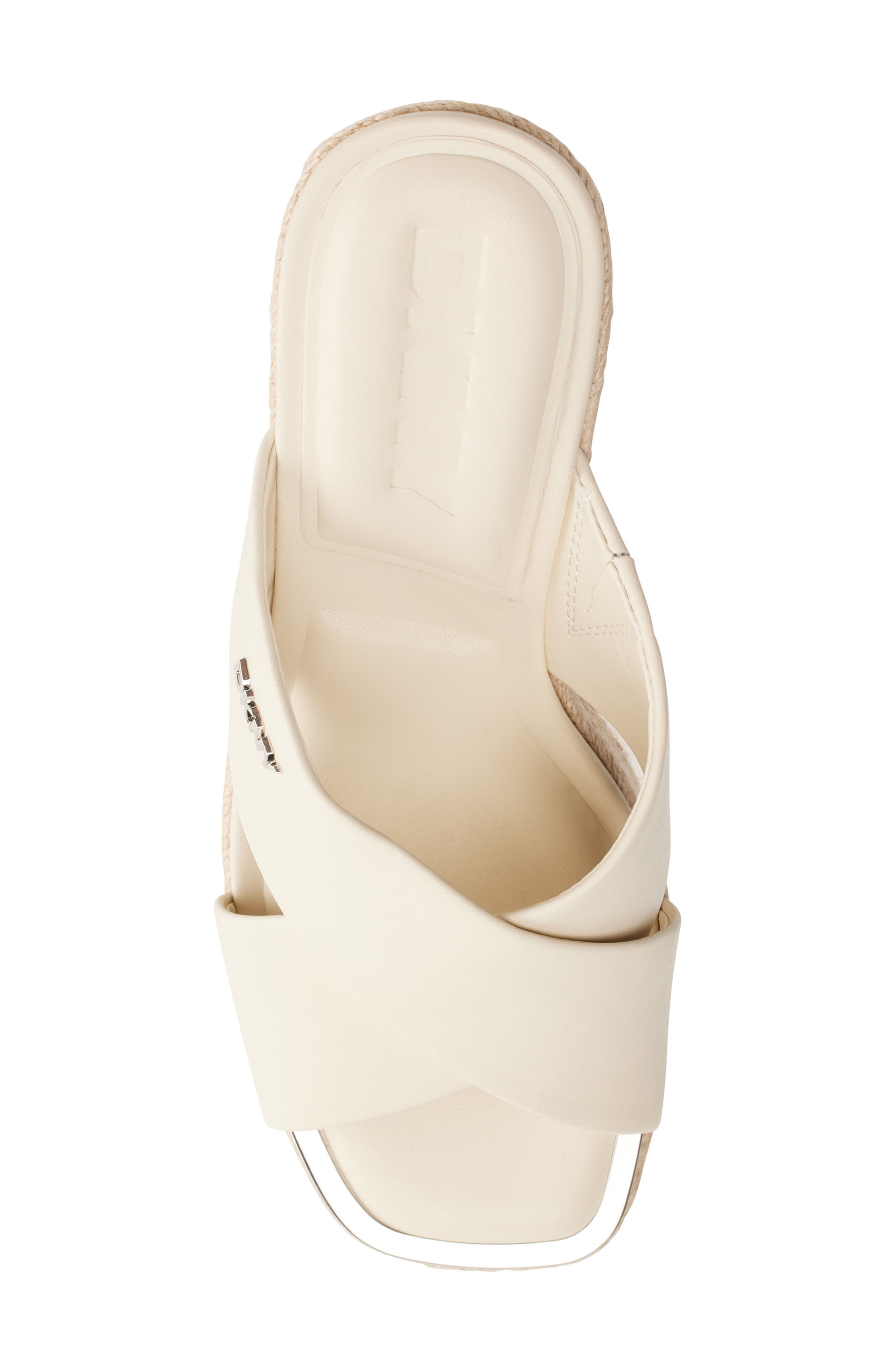 DKNY Maryn Espadrille Wedge Platform Sandal, Alternate, color, Bone