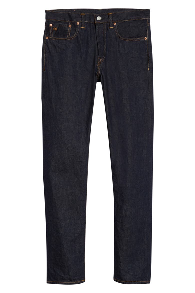 RRL Slim Fit Selvedge Jeans, Alternate, color, ONCE WASHED