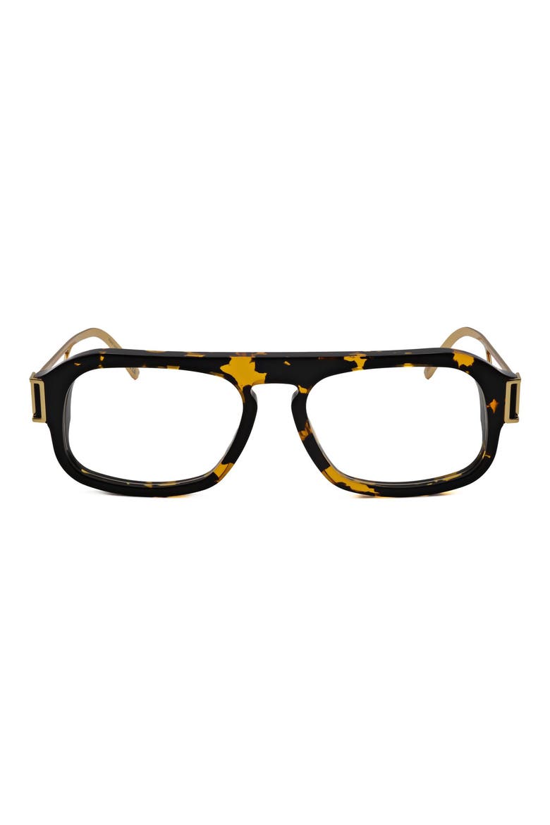 55mm Flat Top Optical Glasses, Main, color, TORT