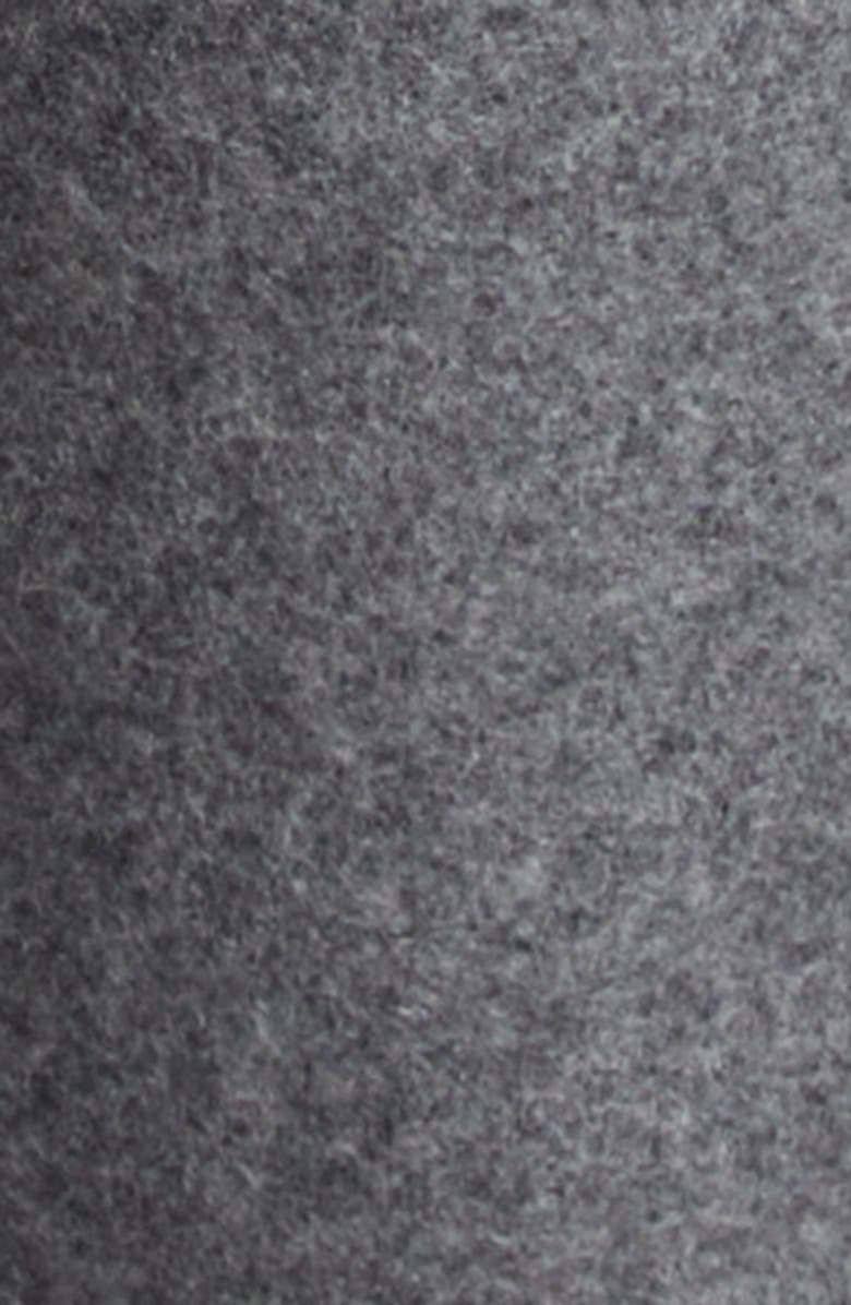 Thom Browne Melton Wool Cocoon Coat, Alternate, color, Dark Grey