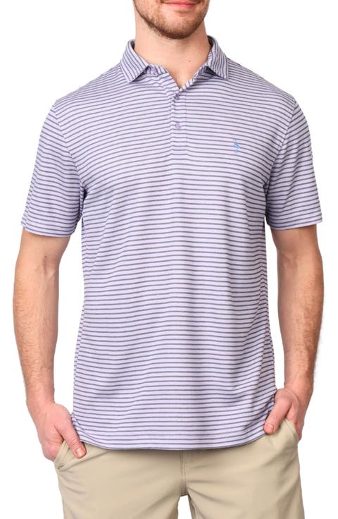 Modern Fit Stripe Piqué Polo