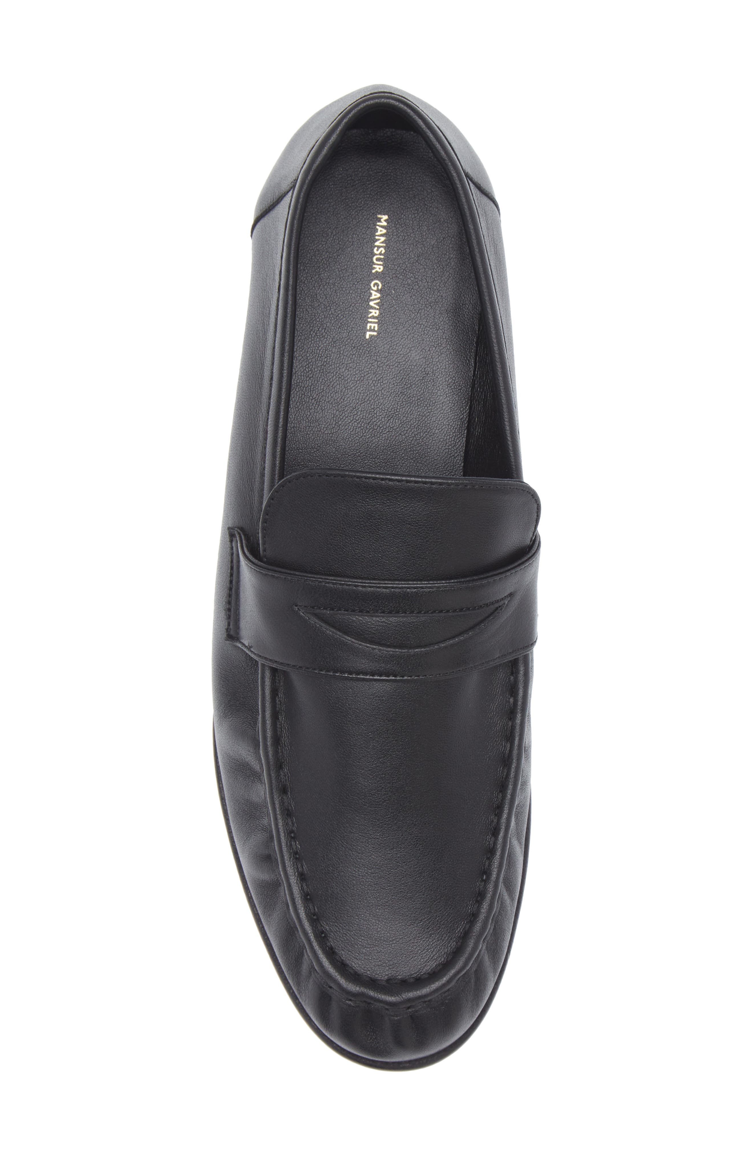 Mansur Gavriel Penny Loafer, Alternate, color, Black