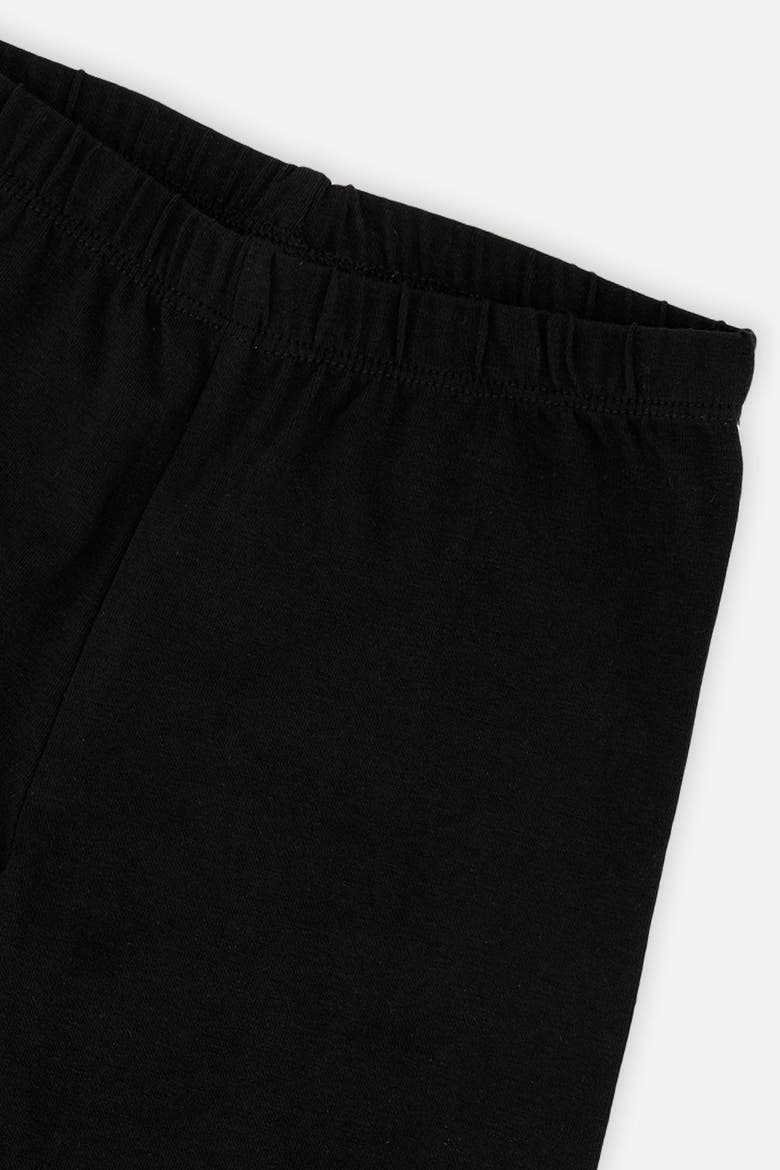 Organic Cotton Glitter Heart Knee Patch Leggings, Alternate, color, Black