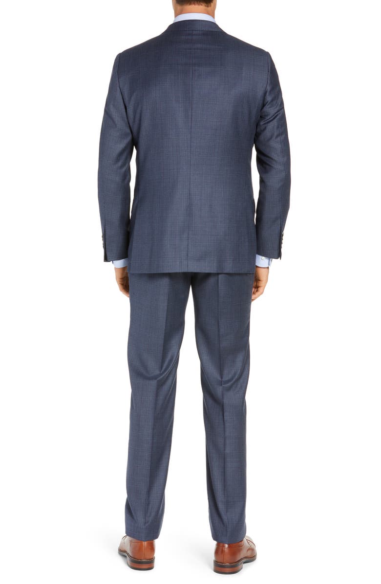 Hickey Freeman Classic Fit Plaid Wool Suit, Alternate, color,