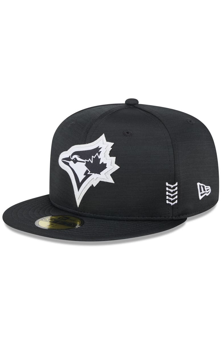 New Era Men's New Era  Black Toronto Blue Jays 2024 Clubhouse 59FIFTY Fitted Hat, Alternate, color, 