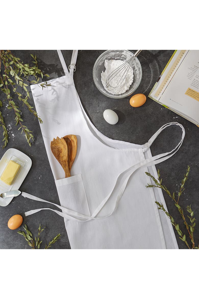 Chef Solid X-Large Apron, Alternate, color, White