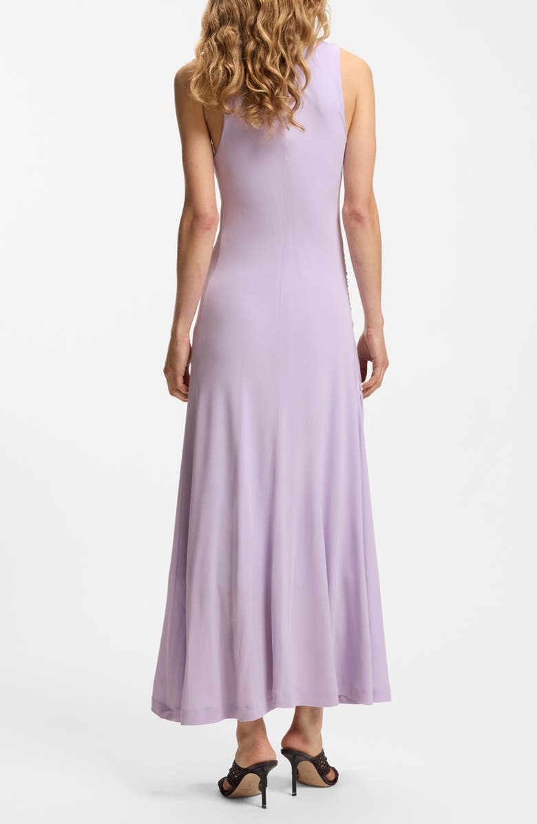 BOSS Eylai Draped A-line Midi Dress, Alternate, color, Lavender Tide